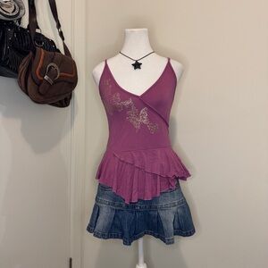Silence + Noise Mauve Sleeveless Top